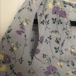 Purple Floral Blouse